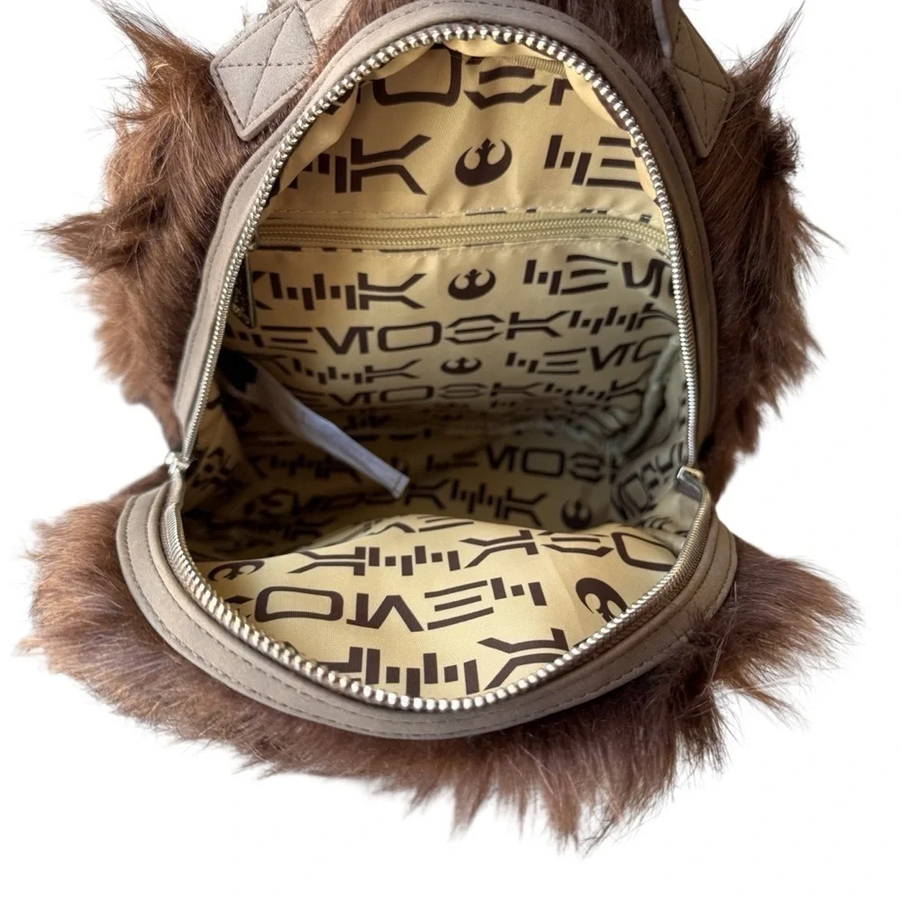 Loungefly Star Wars Disney Chewbacca Cosplay Mini Backpack Furry Purse Chewie